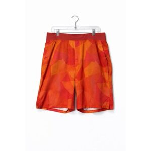 Lululemon Pace Breaker Orange Shorts Mens Size Large Linerless 9 inch inseam